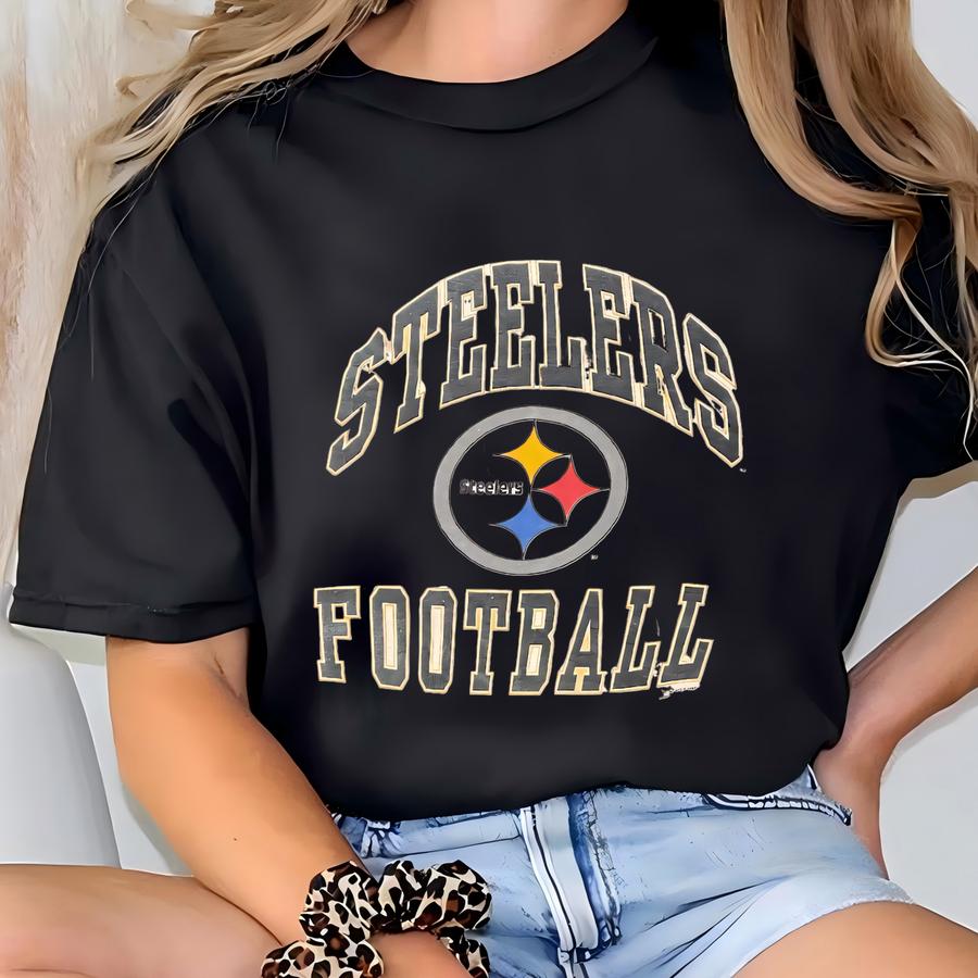 Vintage Pittsburgh Steelers T Shirt Tee Made Usa Size Small S Football Steel Curtains Pennsylvania 1990s 90s T-shirt