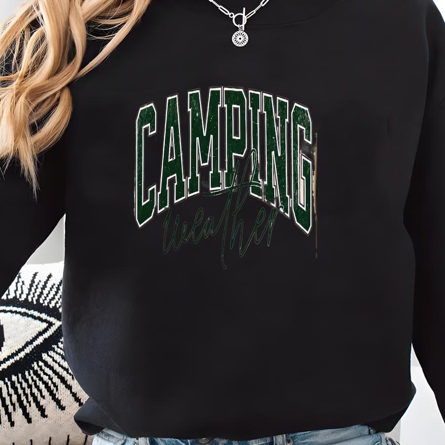 Camping Weather Sweatshirt | Camper Crewneck, Camping Sweater, Cozy Fall Sweatshirt, Perfect For Campers, Gift For Nature Lover, Hiker Gift Sweatshirt