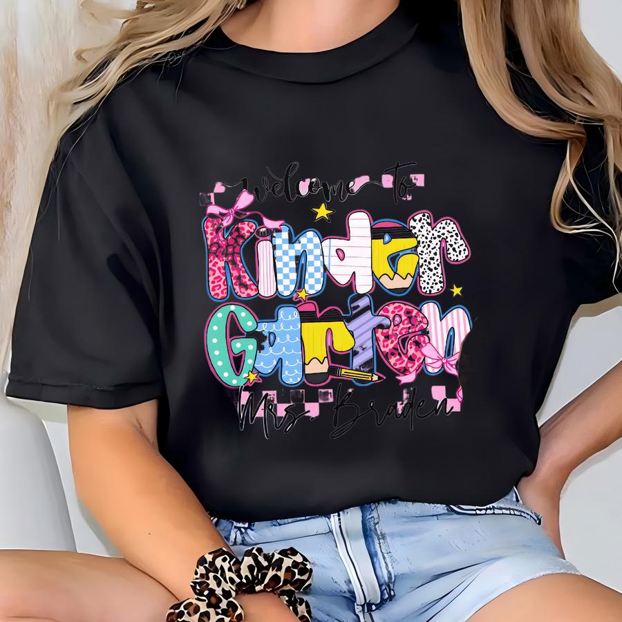 Teacher Hoodie: Back To School Tee, Fall Colors T-shirt