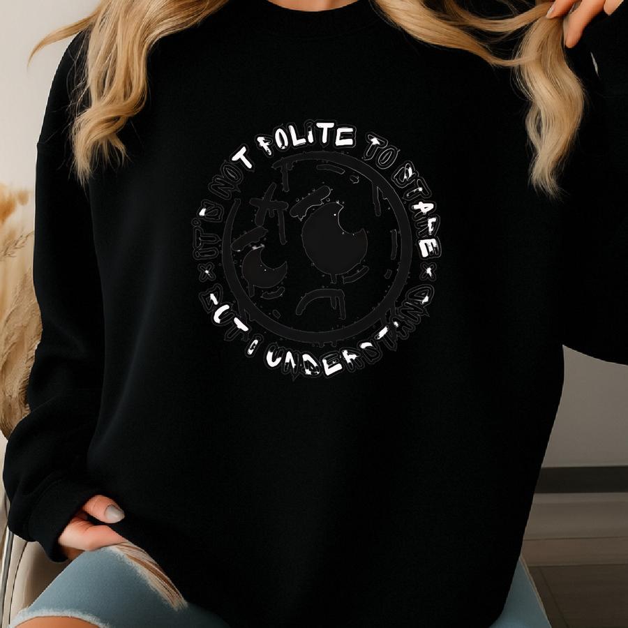 It's Not Polite To Stare Shirt, , Pump Cover, Funny Saying Gym Shirt, Gift For Weightlifter, Vintage Shirt, Fitness Lover Gift Sweatshirt