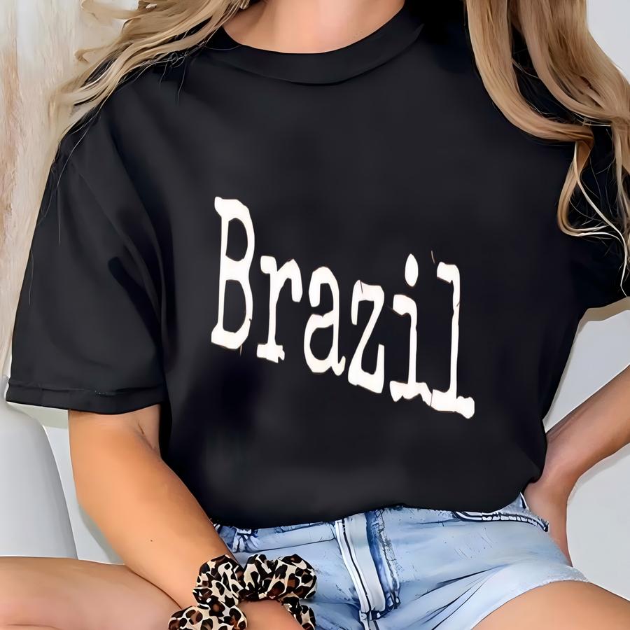 ® Brazil Shirt, Brazilian Shirt, Travel Brazil Tee, Tropical Vibes Shirt, Vintage Vacation Tee, Road Trip Tee, Womens Shirt T-shirt