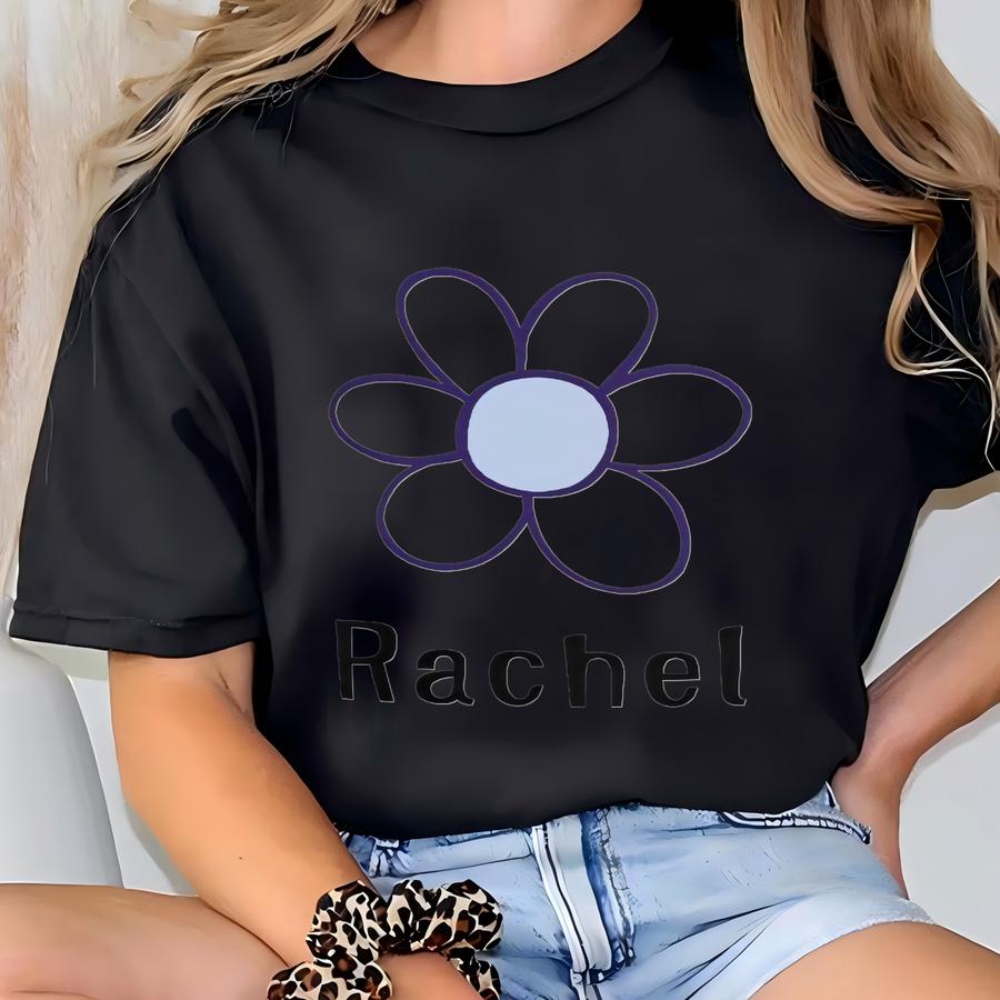 Personalized Blue Daisy Ceramic Mug, Minimalist Design, Gift For Flower Lovers, Custom Name Coffee Cup, Floral Tea Mug, Unique Kitchen Decor T-shirt