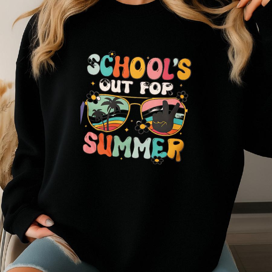 Schools Out For Summer Shirt, Happy Last Day Of School Shirt, Summer Holiday Shirt, End Of The School Year Shirt, Classmates Matching Shirt Sweatshirt