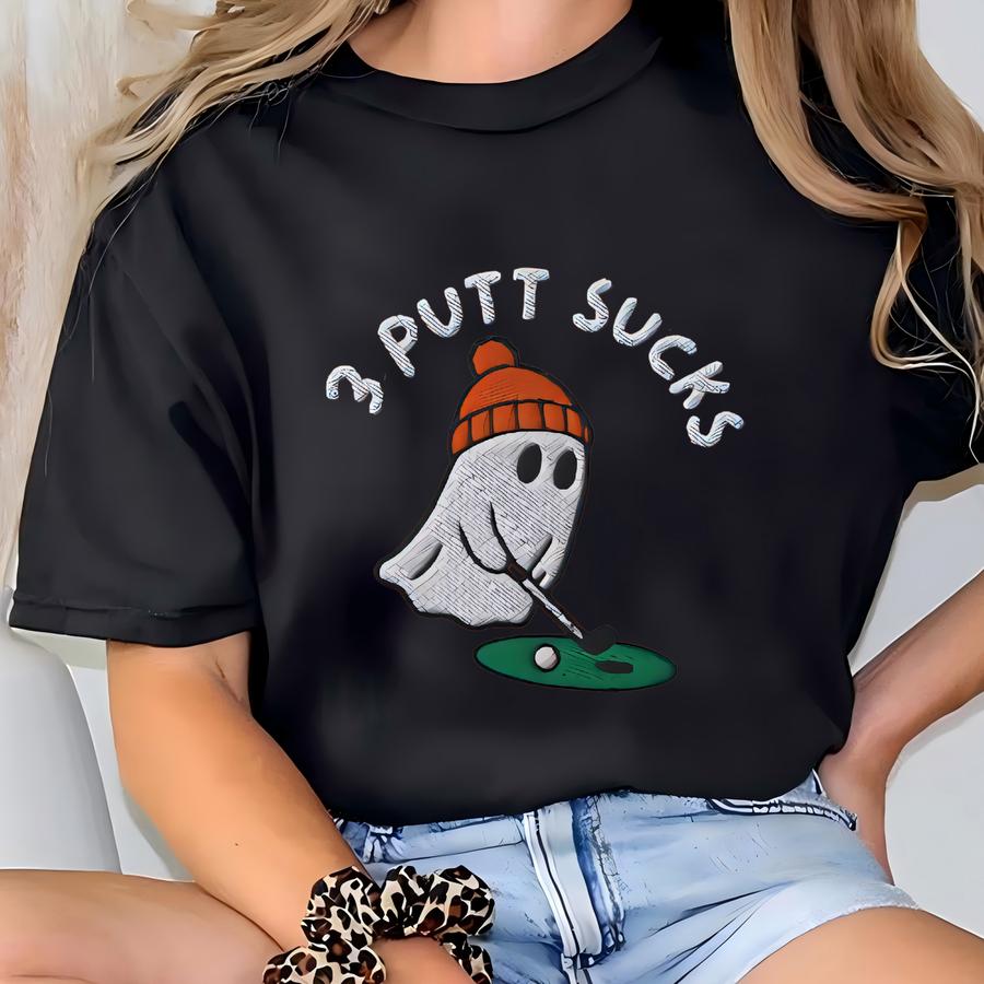 Halloween Ghost Golf Shirt,  Golf Tshirt, Gift For Him, Gift For Her, Gift For Golfers T-shirt