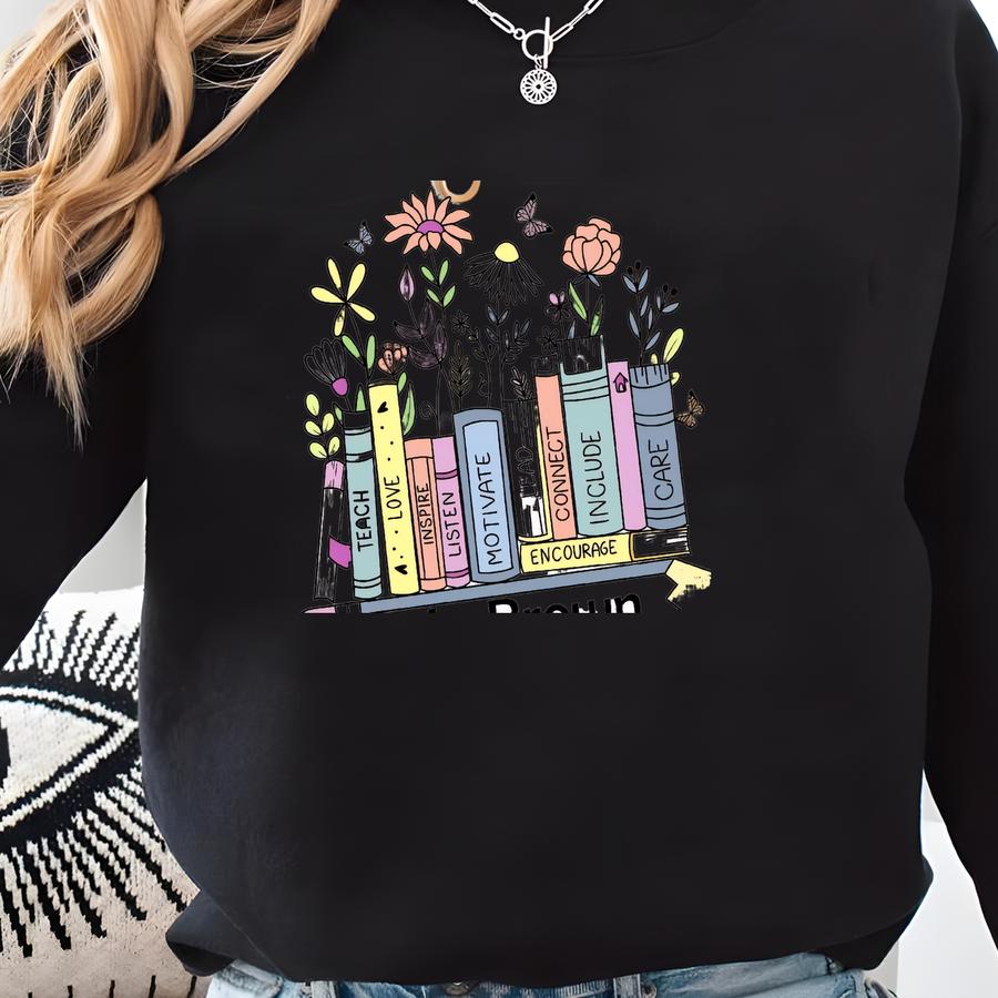 Custom Teacher Name Shirt: Personalized Back To School Gift Sweatshirt
