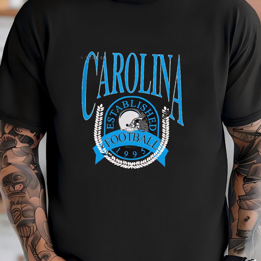 Carolina Vintage Style Football Hoodie, Panther Hoodie,carolina Football Crewneck, Carolina Football Hoodie Fyj13 T-shirt