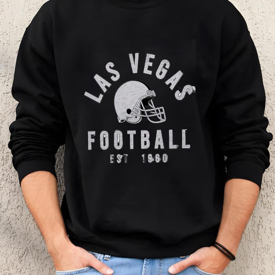 Las Vegas Football Vintage Crewneck Sweatshirt T-shirt, Retro Las Vegas Football Shirt, Las Vegas Football Christmas Raider Fan Gift Fgj14 Sweatshirt