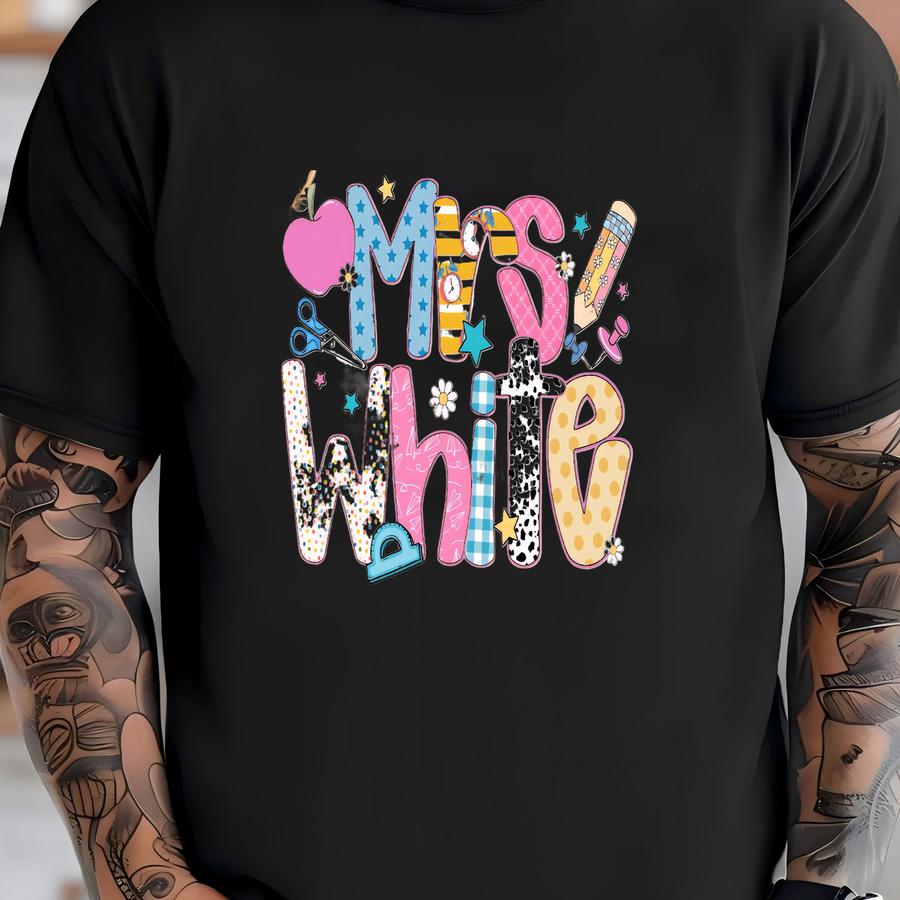 Personalized Teacher Name Shirt, Custom Teacher Gift, Back To School Hoodie, Teacher Team Shirts, Teacher Tshirt, Tee T-shirt