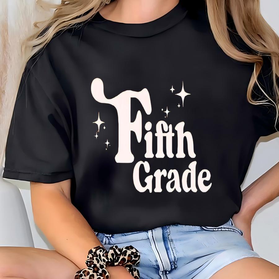 Kids Custom Grade Level Shirt Youth Girls T Shirt Grade Level Retro Font Tshirt Back To School Tee Kids Retro Aesthetic Tee T-shirt