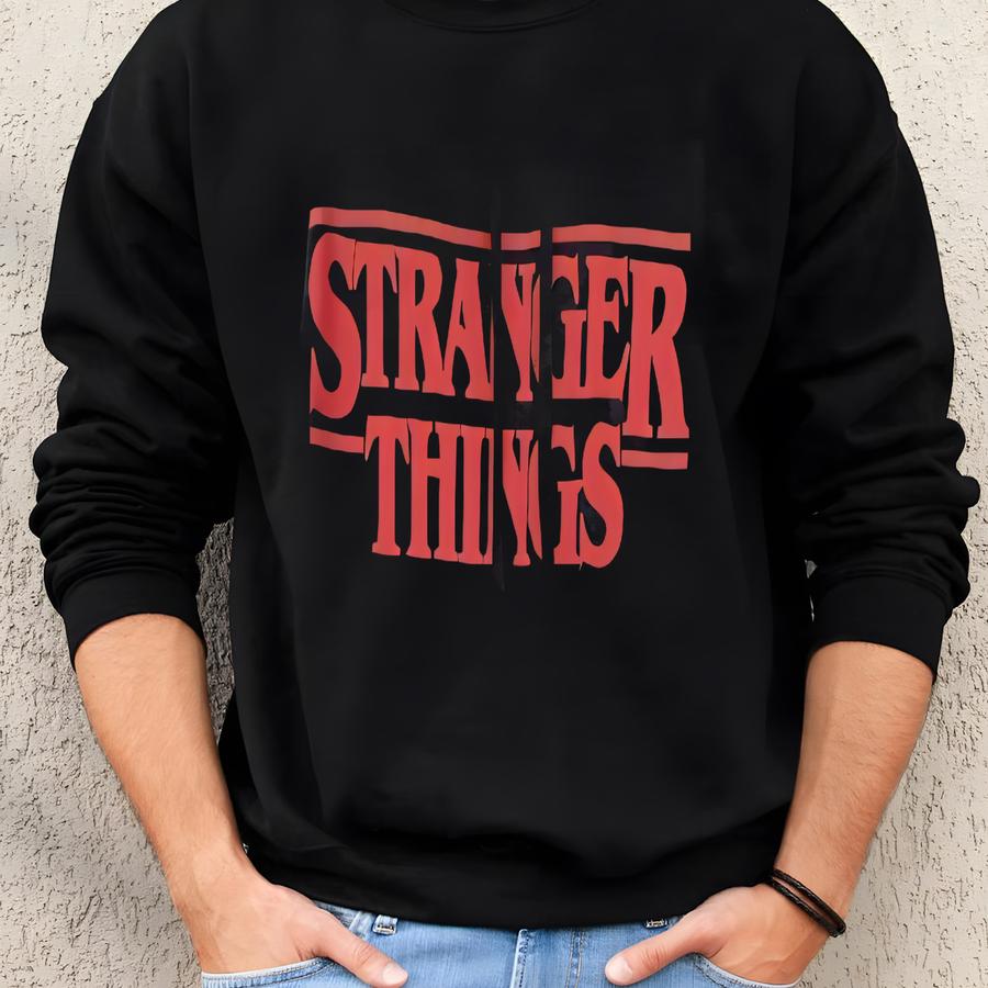 Vintage Y2k Movie Stranger Things Netflix Merchandise Hoodie - L Sweatshirt