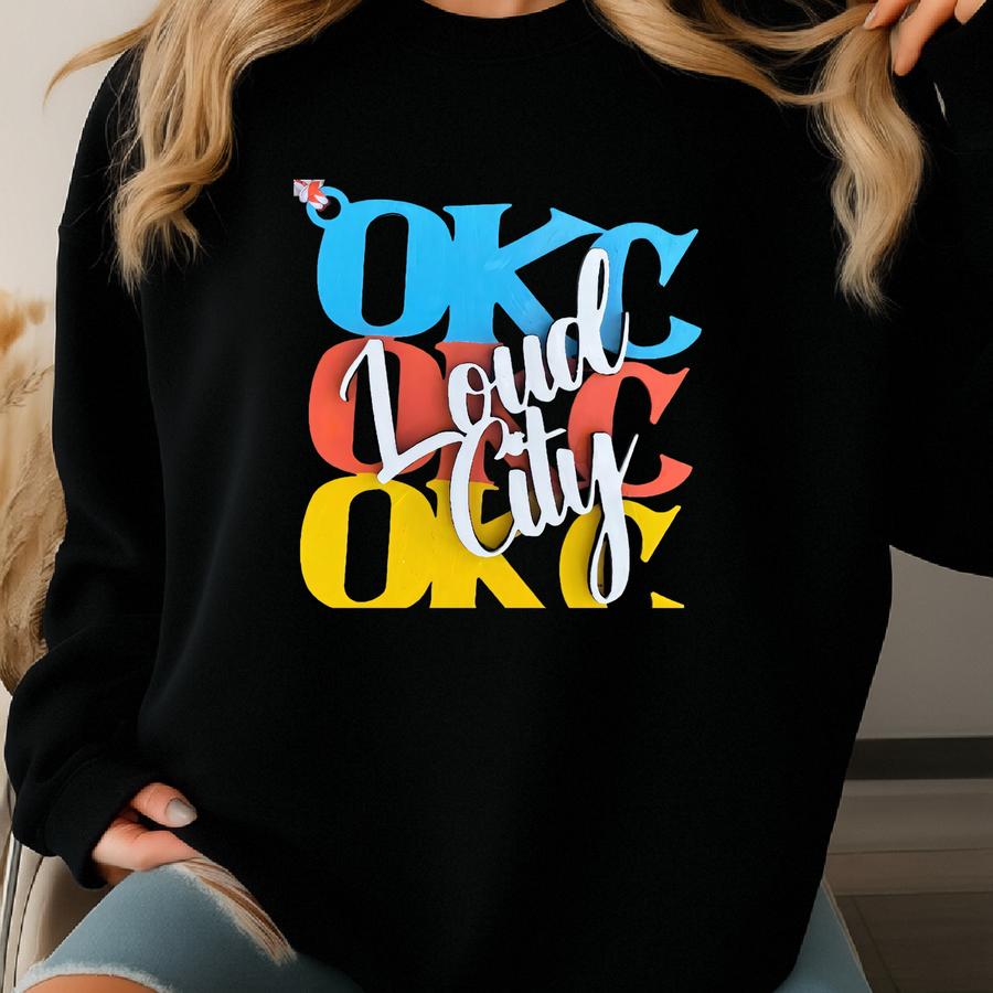 Okc Loud City Chant Ornament, Thunder Basketball 3d Car Charm Or Gift Tag Sweatshirt