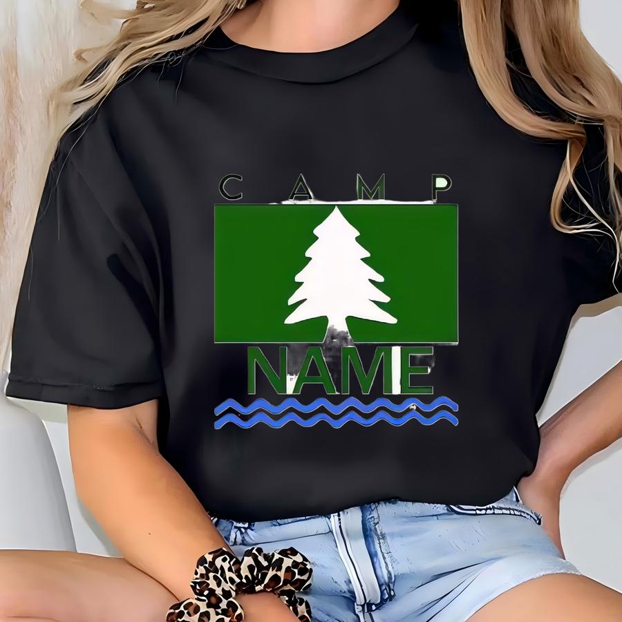 Custom Camping Tshirt - Personalized Camp Walden Shirt For Nature Lovers, Bachelorette Camp Party Parent Trap Gift Tee, Camping Group Tee T-shirt