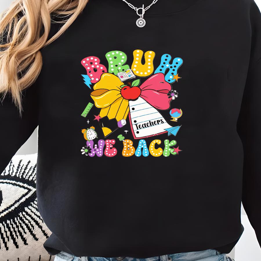 Coquette We Back Shirt, Back To School Youth Tshirt, First Day Of School Tee, Teacher Appreciation Gift, Student Kids Coquette Toddler Tee Sweatshirt