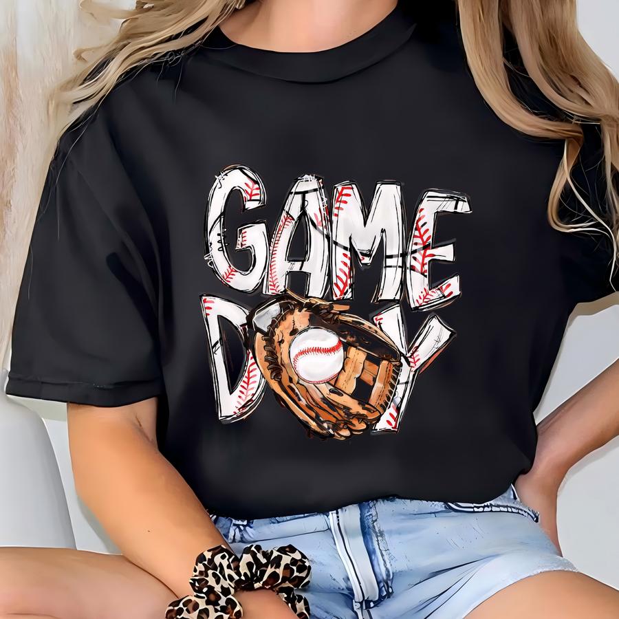 ® Game Day Shirt, Spring Game Day Sweatshirt, Summer Ball Shirt, Baseball Mom Shirt, Cute Softball Tee, Vintage Sports Graphic T-shirt