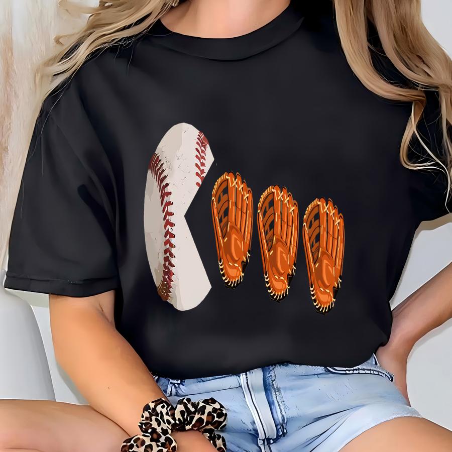 ® Baseball Glove Emoji Shirt, Spring Sports Fan Shirt, Funny Baseball Shirt, Summer Ball Tee, Game Day Shirt Game Day Softball T-shirt