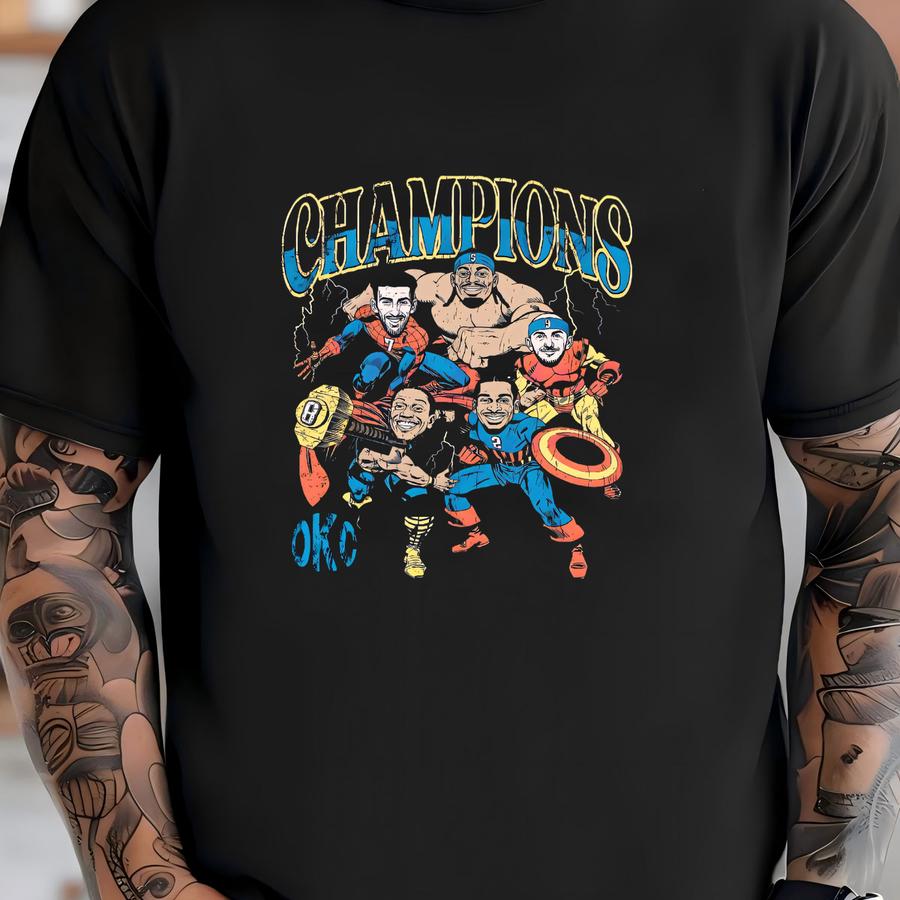 Vintage Okc Superhero Champions Hoodie T-shirt