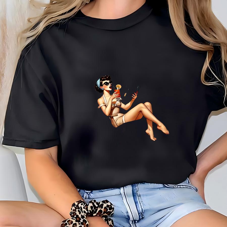 Book Girl Summer Tank Top, Beach Book Lover, Summer Bookish, Funny Reader, Oversized Beach Shirt, Bookish Vacation Shirt, Coconut Girl T-shirt