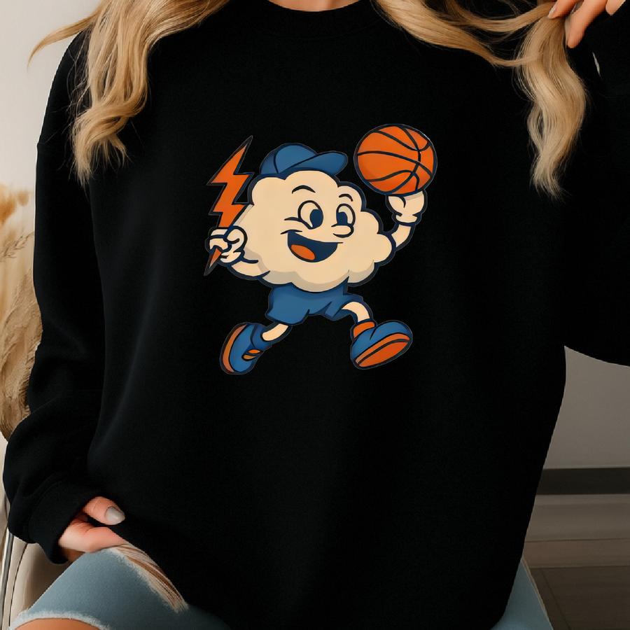 Playful Toddler Okc Basketball Tee Sweatshirt