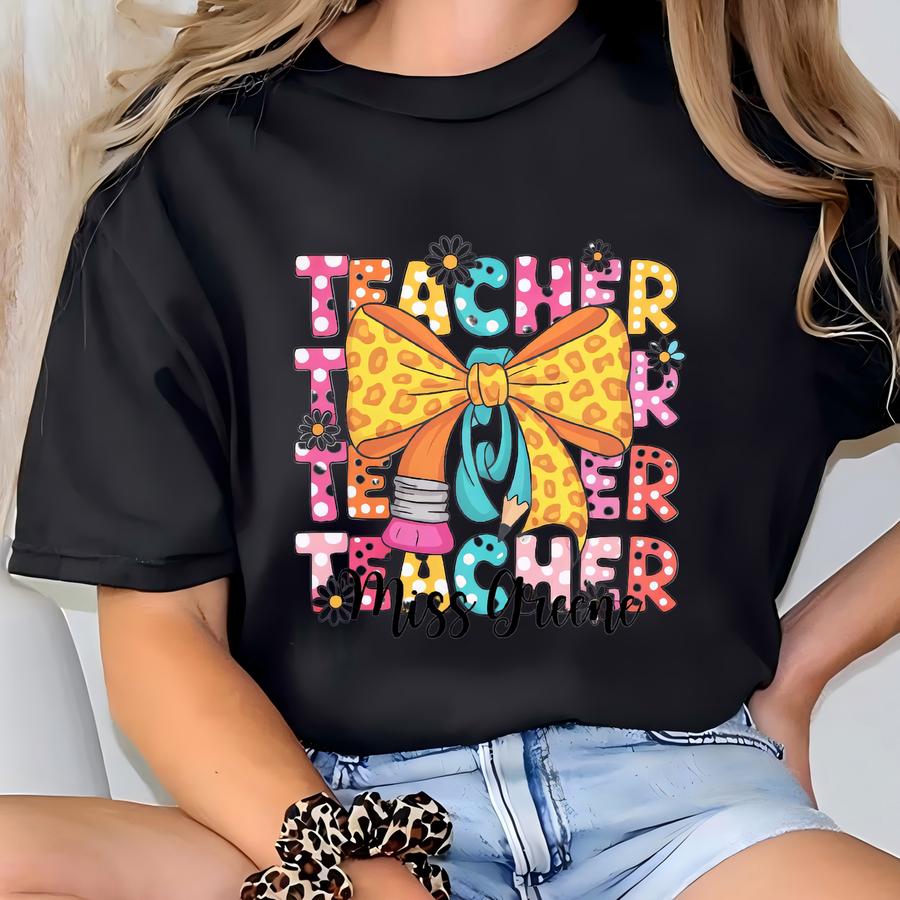 Coquette Teacher Shirt: Back To School Tee T-shirt