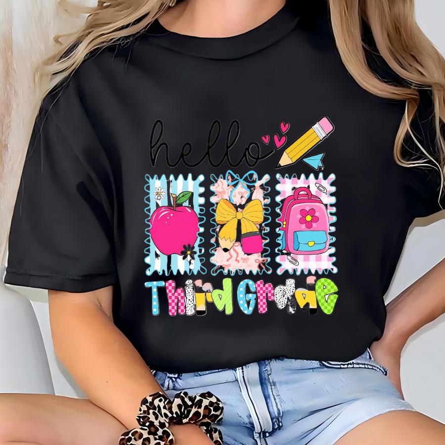 Third Grade Teacher Shirt, 3rd Grade Student Youth Tee, First Day Of School Youth Shirt, Cute Kids Tee, Back To School Toddler Tshirt T-shirt