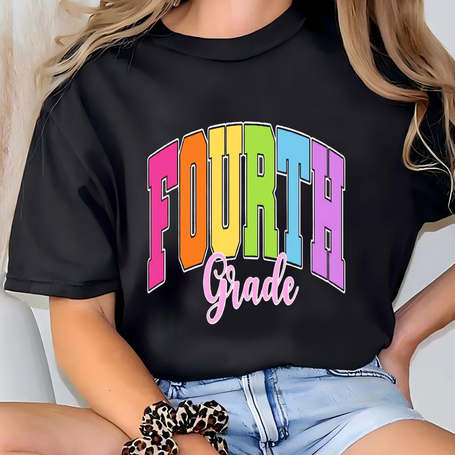 Fourth Grade Teacher Shirt, 4th Grade Student Youth Tee, First Day Of School Youth Shirt, Cute Kids Tee, Back To School Toddler Tshirt T-shirt