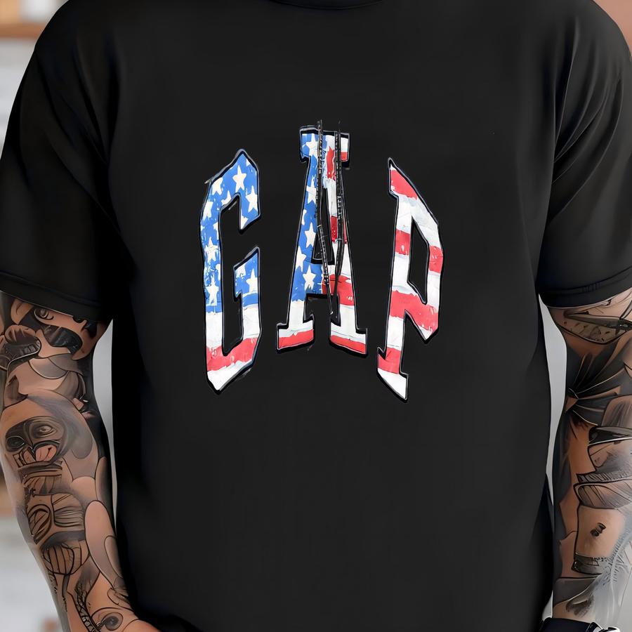 Vintage Gap Full Zip Hoodie: Big Logo Streetwear T-shirt