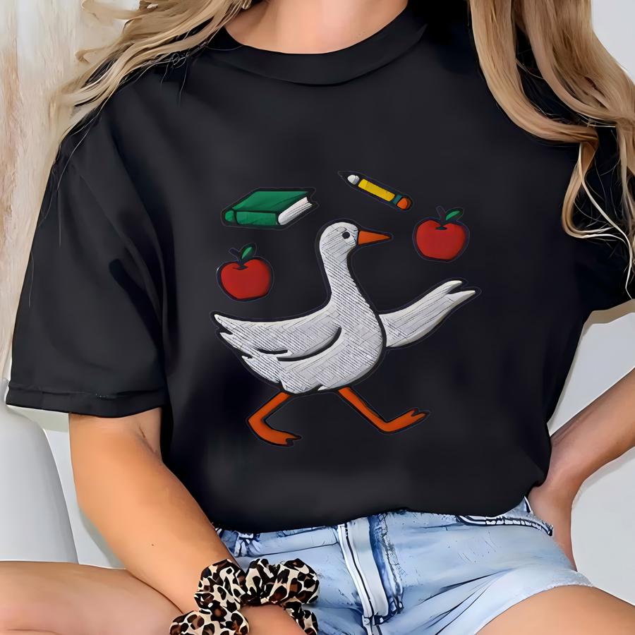 Goose Teacher Club, Back To School Teacher Shirt, Gift For Teachers, Cute Teacher Shirt, Teacher Appreciation T-shirt