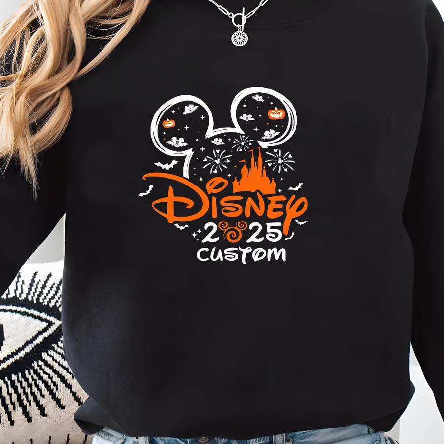 Halloween Trip 2025 Shirt, Spooky Vacation Sweatshirt, Halloween Matching Family Hoodie, Land Group Tee Sweatshirt