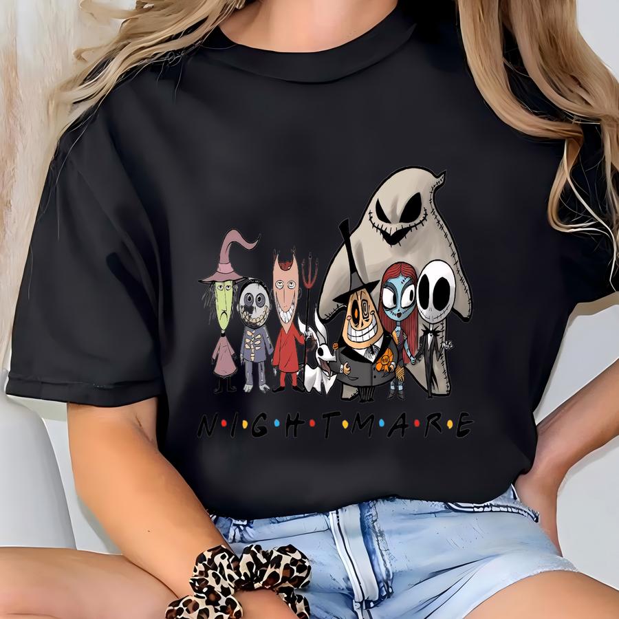 Nightmare Shirt, The Nightmare Before Christmas Tee, Land Halloween Trip Sweatshirt, Spooky Season Hoodie T-shirt