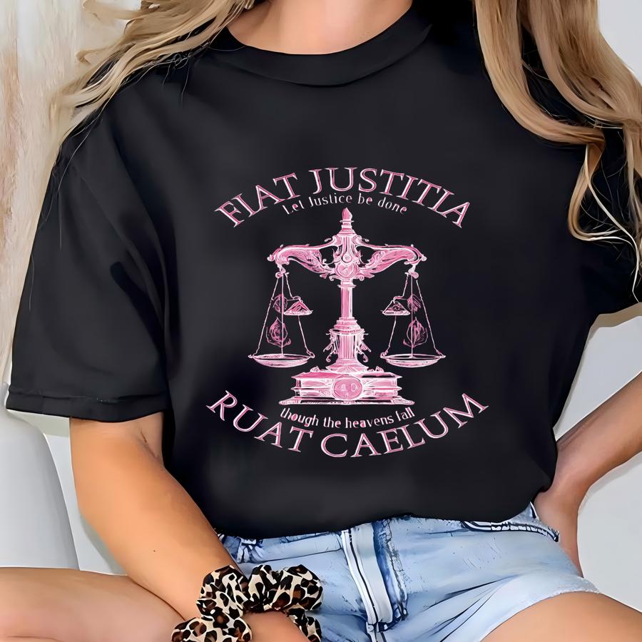 Criminal Justice Sweatshirt: Scales Of Justice College Crewneck T-shirt