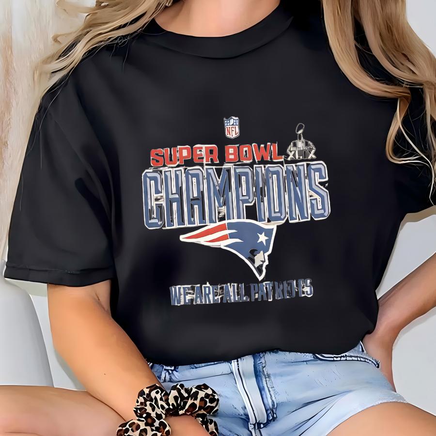 Vintage New England Patriots T Shirt Tee Majestic Size Xxl 2xl Football Boston Massachusetts Tom Brady Tb12 Super Bowl Xlix T-shirt