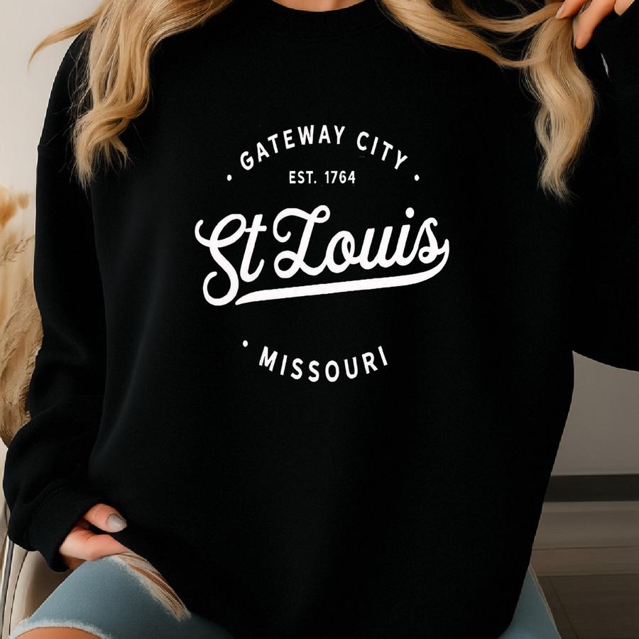 St Louis Missouri Shirt, Gateway City, Missouri State Tee, Saint Louis Shirt, Missouri Vacation, St Louis Mo Shirt, Mo Hoodie, Souvenir Tee Sweatshirt