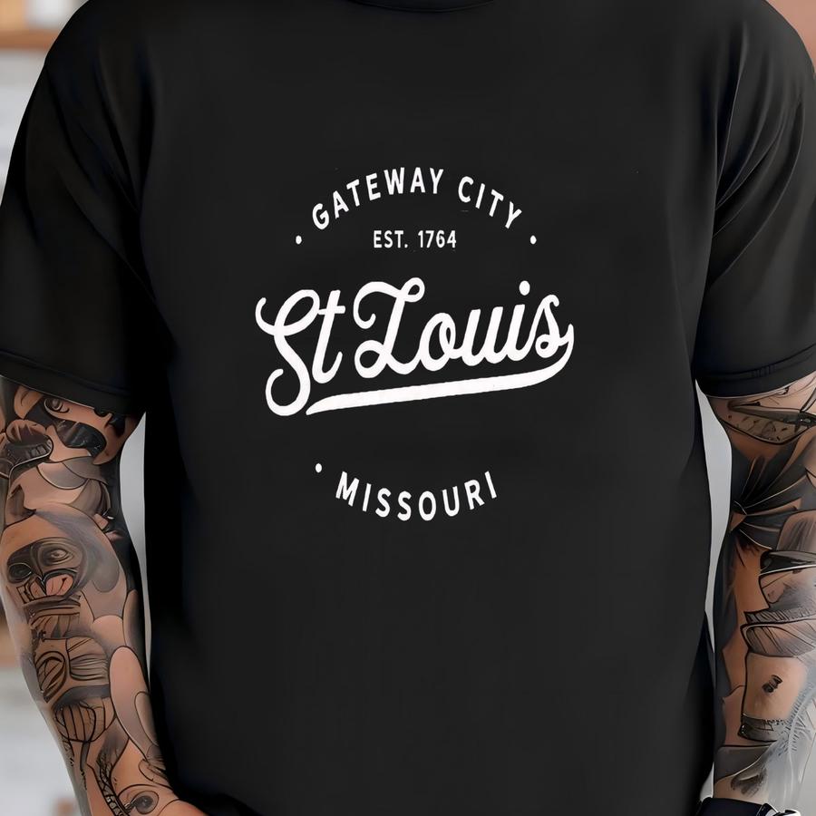 St Louis Missouri Shirt, Gateway City, Missouri State Tee, Saint Louis Shirt, Missouri Vacation, St Louis Mo Shirt, Mo Hoodie, Souvenir Tee T-shirt