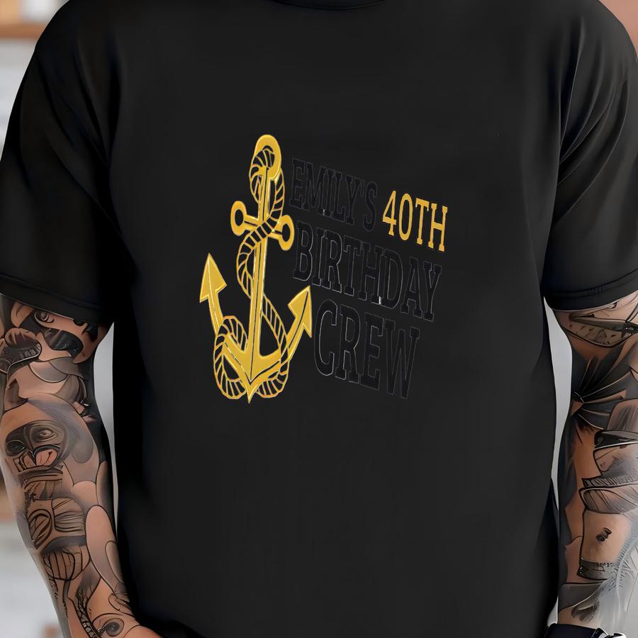 Custom Cruise Birthday Crew Shirt: Personalized Group Tee T-shirt
