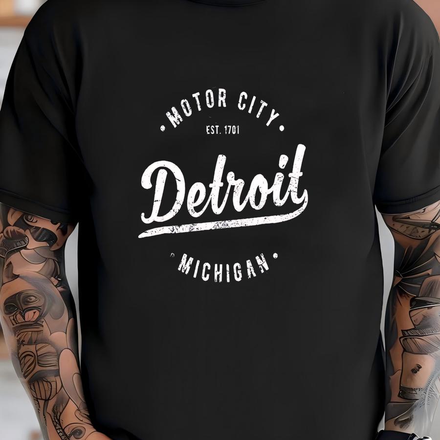 Detroit Michigan Shirt, Detroit Mi Shirt, Michigan State, Motor City Shirt, Detroit Vacation, Michigan Souvenir, Mi Hoodie, Detroit Sweater T-shirt