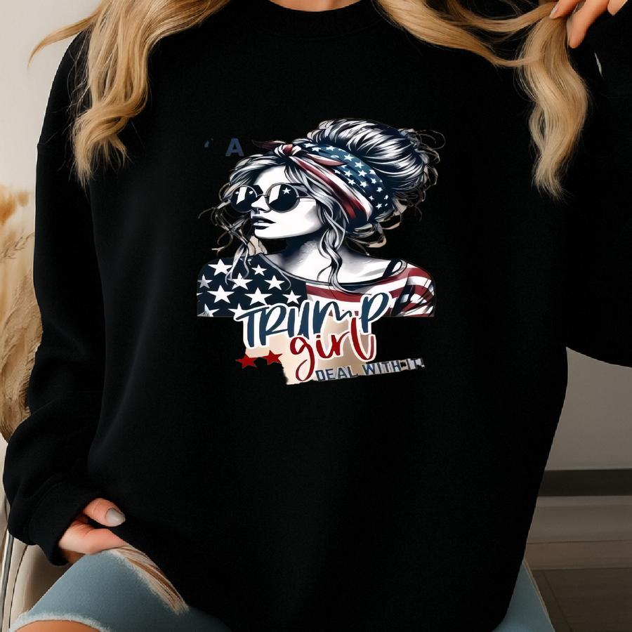 I'm A Girl Sweatshirt: Republican Support Sweatshirt