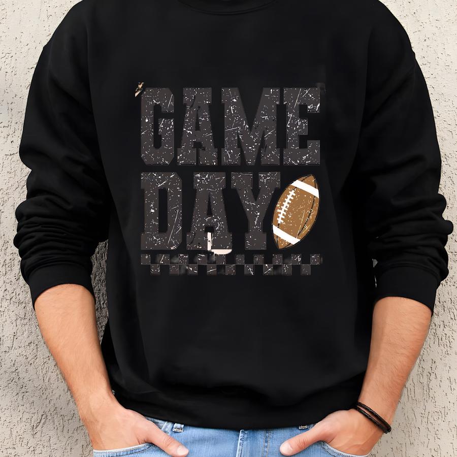 Game Day Football Shirt, Gameday Shirt, Womens Football Tee Shirt, Football Graphic Tee For Game Day, Fall Shirt Womens Sweatshirt