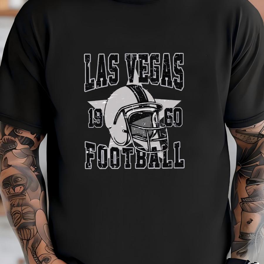Vintage Las Vegas Football Shirt: Retro Game Day Tee T-shirt
