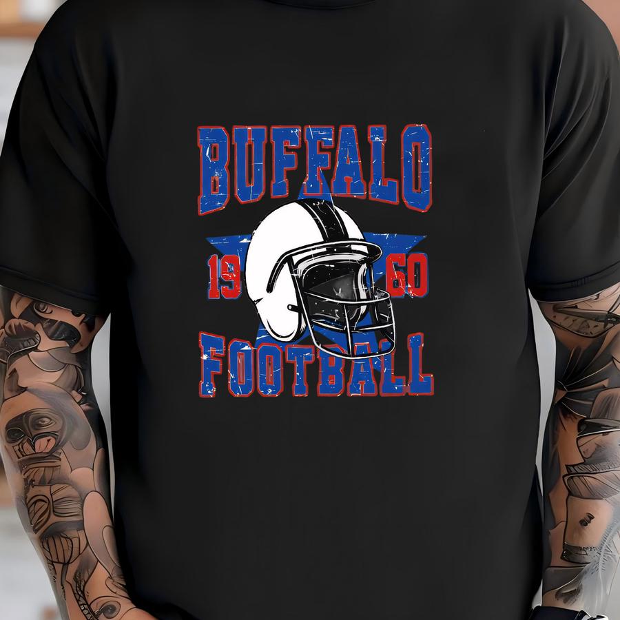 Vintage Buffalo Football Shirt: Game Day Unisex Tee T-shirt