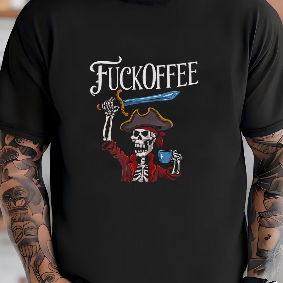 Pirates Offee Coffee Pun Shirt: Sarcastic Caffeine Lover Gift T-shirt