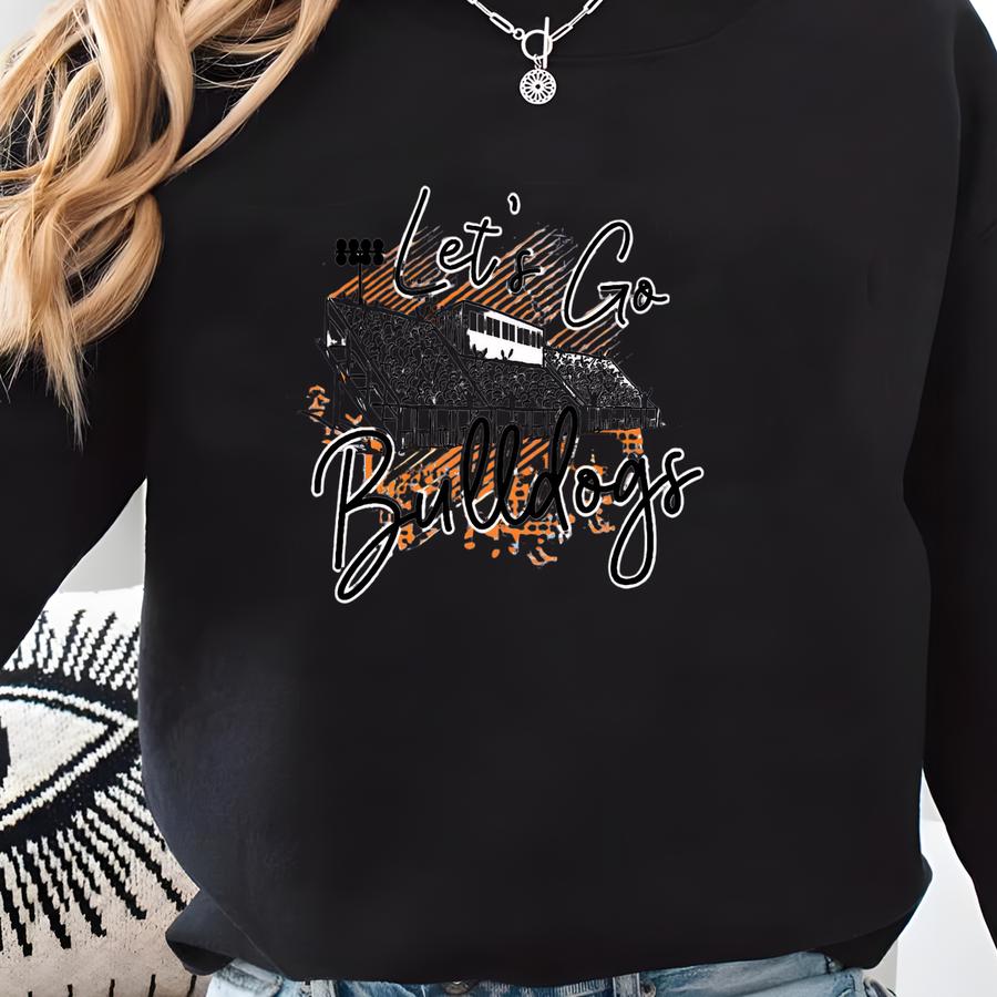 Custom Mascot Shirt Bulldogs Shirt Custom School Shirt School Spirit Shirt Game Day Shirt Football Shirt Stadium Shirt Football Mom Hoodie Sweatshirt