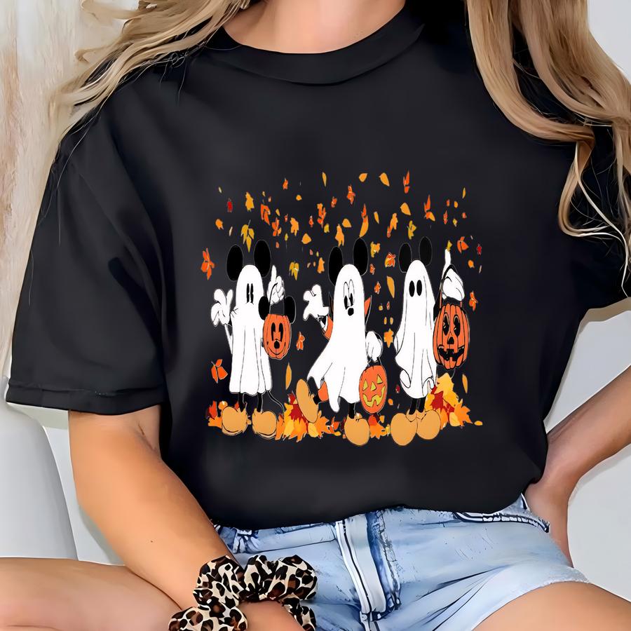 Halloween Sweatshirt, Fall Sweatshirt, Ghost Sweatshirt, Halloween Sweatshirt, Autumn Sweatshirt,spooky Season Sweater T-shirt