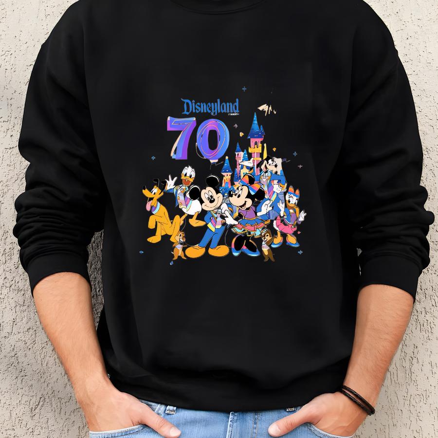 Land 70th Sweatshirt, Characters Crewneck, Castle Fireworks Pullover, Magical Anniversary Gift For Fans, Unisex Gift Sweatshirt Land 70th Sweatshirt, Characters Crewneck, Castle Fireworks Pullover, Magical Anniversary Gift For Fans, Unisex Gift Sweatshirt