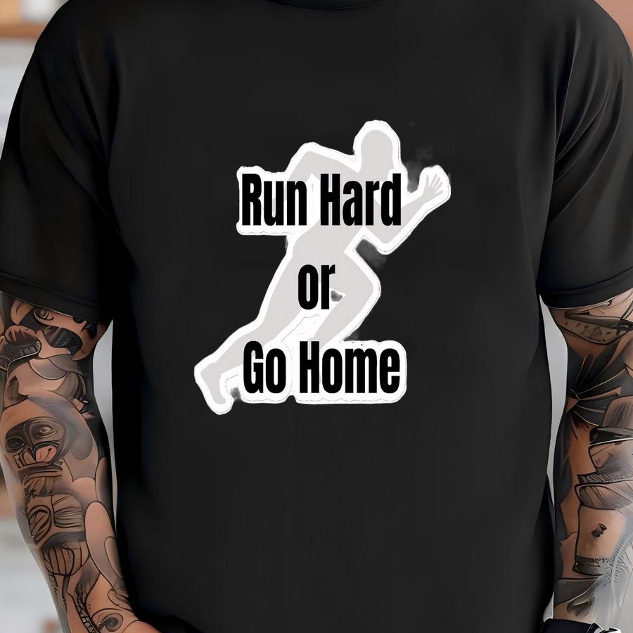 Run Hard Or Go Home Bubble-free Stickers; Track Sticker; Running Sticker T-shirt