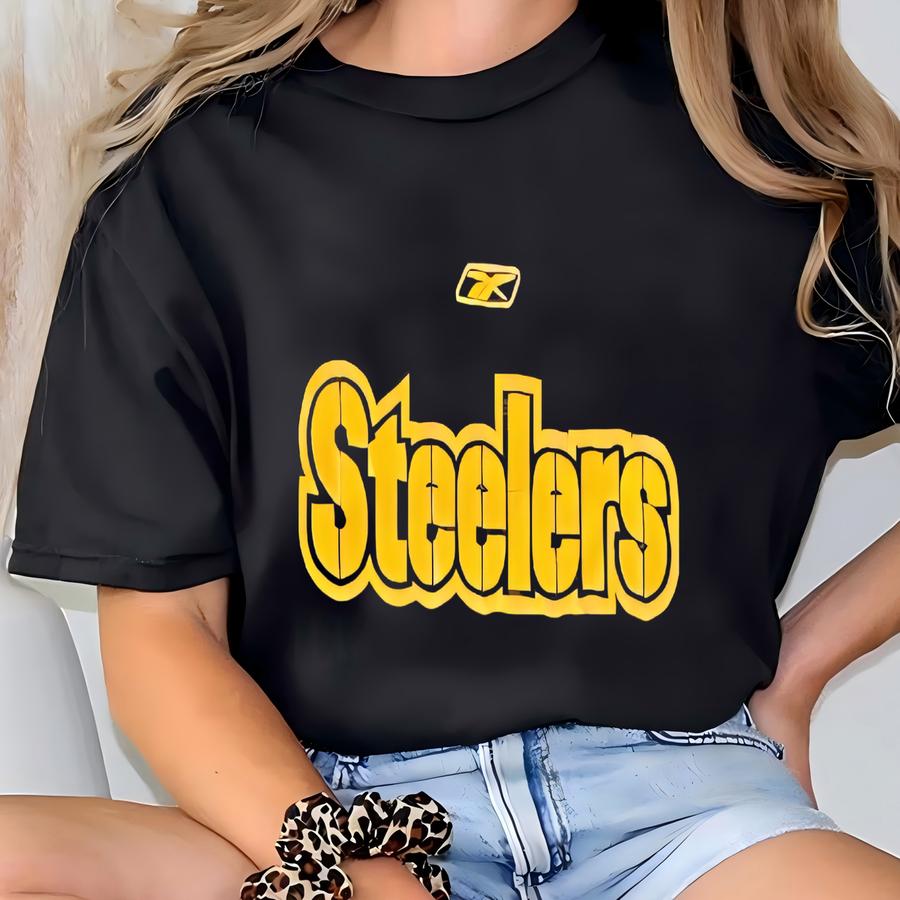 Vintage Pittsburgh Steelers T Shirt Tee Reebok Size Medium M Football Pennsylvania 1990s 90s T-shirt