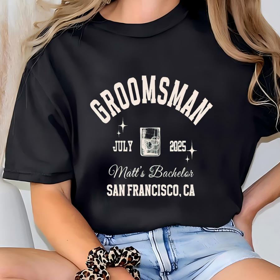 ® Groom And Groomsmen Matching Shirt, Bachelor Party Shirt, Bachelor Best Men Shirt, Groom Groomsman Set, Groom's Friends T-shirt