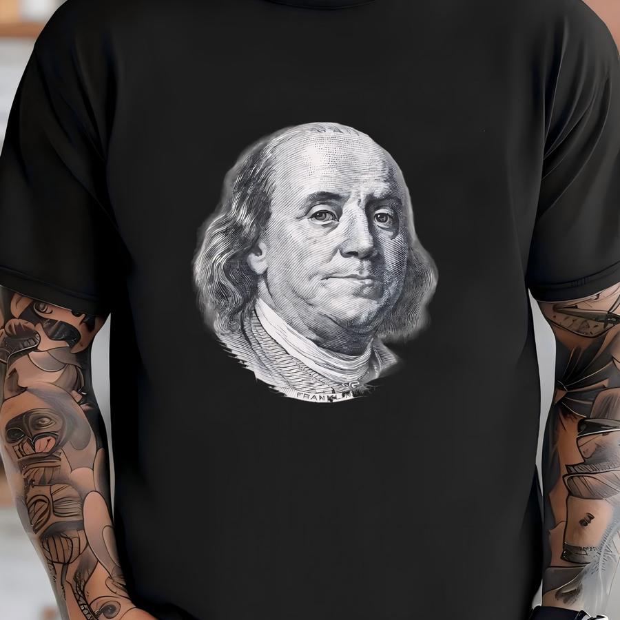 Vintage 90s Benjamin Franklin Shirt Homage Retro Classic Graphic Tee Bootleg Bestseller Unisex Music Sweatshirt Gift T-shirt