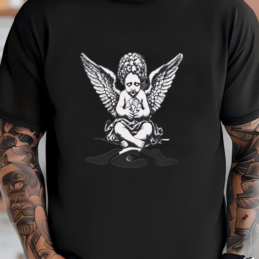 Vintage 90s Guardian Angel Shirt Homage Retro Classic Graphic Tee Bootleg Bestseller Unisex Music Sweatshirt Gift T-shirt