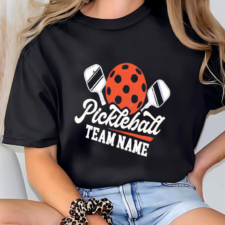 Custom Pickleball Shirt, Pickleball Matching Team Shirt, Pickleball Custom Name And Number Tee, Pickleball Player Tshirt, Pickleball Hoodie T-shirt