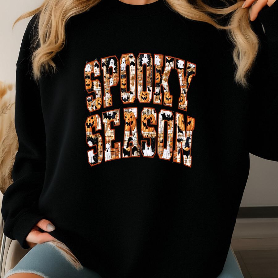 ® Shirt, Spooky Season Shirt, Halloween 2025 Shirt, Halloween Ghost, Pumpkin Halloween, Fall Shirt, Ghost Floral, Spooky Vibes Sweatshirt